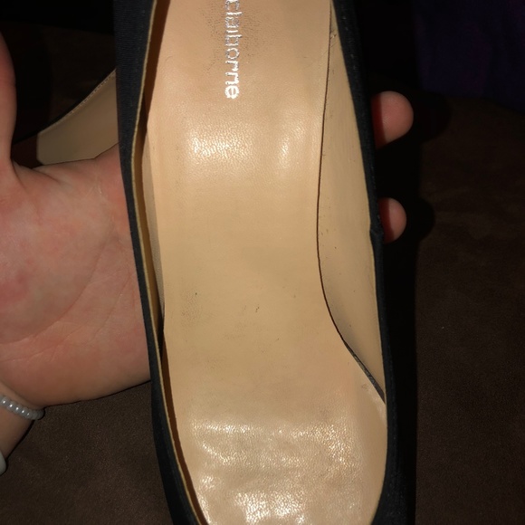 Peep Toe Black Heels - Picture 3 of 4